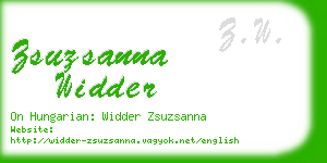 zsuzsanna widder business card